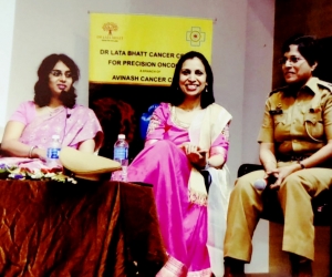 Speaking about the journey as a woman surgeon in bariatric surgery at a Women's day event organized by Decimate Cancer at Maharshi Karve Educational Institute, Pune. "Women must see their gender as an advantage and not a disadvantage. A lot can be accomplished just by changimg the mindset and providing opportunities".